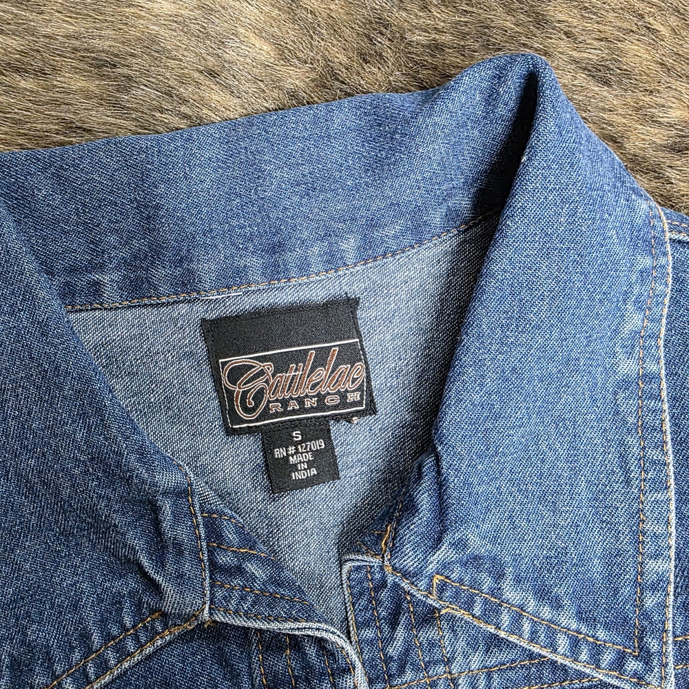 Light Blue Denim Vest - Small